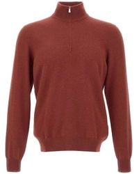 Gran Sasso - ハーフジップ タートルネックセーター - Lyst