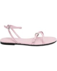 HUGO - Buckle-Fastening Cross-Strap Sandals - Lyst