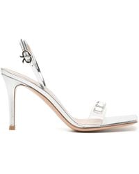 Gianvito Rossi - Sandalen Verfraaid Met Kristal - Lyst