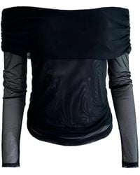 Taylor - Sunset Off-Shoulder Mesh Top - Lyst