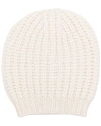 Peserico - Textured-finish Knitted Beanie - Lyst