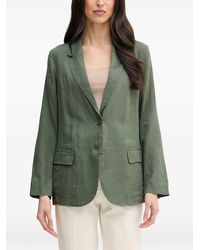 Benetton - Veste À Boutonnière Et Revers Crantés - Lyst