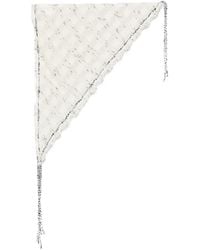 Faliero Sarti - Bufanda Triangular Con Flecos - Lyst