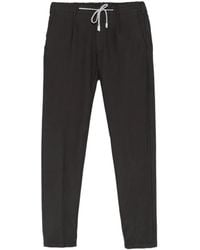 Eleventy - Drawstring-Waist Straight-Leg Trousers - Lyst