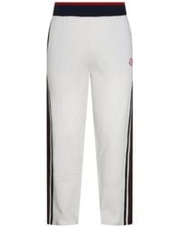 CASABLANCA - Café Culture Logo-Patch Side-Stripe Track Pants - Lyst
