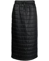 Brunello Cucinelli - Quilted Drawstring Midi Skirt - Lyst