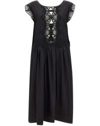Maurizio Mykonos - Lace-Insert Ruffled Maxi Dress - Lyst