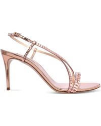 Casadei - Embellished Criss-Cross Sandals - Lyst