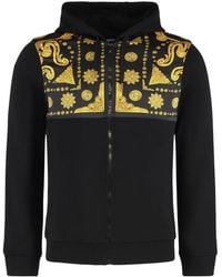 Versace - Printed Zip Hoodie - Lyst