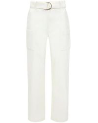 JW Anderson - Wide-Leg Cotton Cargo Trousers - Lyst
