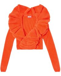 DIESEL - Cardigan M-Inge À Volants - Lyst