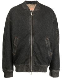 DIESEL - D-Weltik Denim Bomber Jacket - Lyst