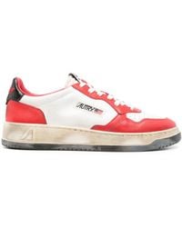 Autry - Super Vintage Low Leather Sneakers - Lyst