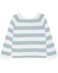 AROVESCIO - Striped-Pattern T-Shirt - Lyst