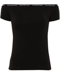 Calvin Klein - T-shirt à bande logo - Lyst