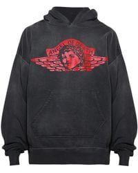 SAINT Mxxxxxx - Graphic-Print Cotton Hoodie - Lyst