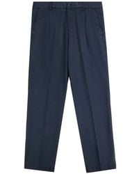 Fay - Pleated Chino Trousers - Lyst