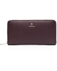 Furla - Medium Camelia Compact Leather Wallet - Lyst