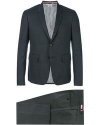 Thom Browne Anzug mit schmalem Schnitt - Grau