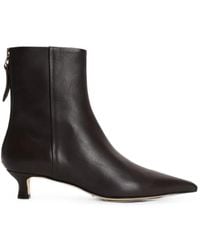 Aeyde - Zoe Pointed-Toe Ankle Boots - Lyst