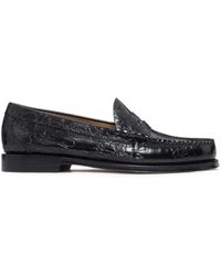 G.H. Bass & Co. - Weejuns Larson Embossed Leather Loafers - Lyst