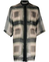 Rick Owens - Semi-sheer Silk Shirt - Lyst