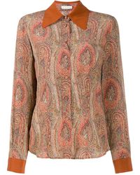 Etro Camisa con estampado de cachemira - Multicolor