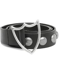 HTC - Shield-Buckle Studded Belt - Lyst