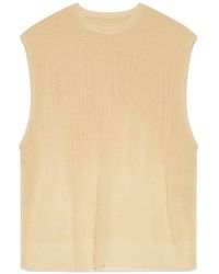 Homme Plissé Issey Miyake - Brush Close-Up Round-Neck Top - Lyst