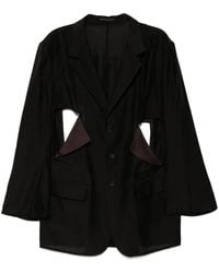 Yohji Yamamoto - Cut-Out Blazer - Lyst