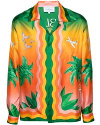 CASABLANCA - Tennis Club En Fleur Shirt - Lyst