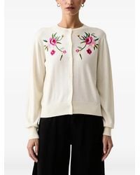 KENZO - Wildflower Logo-Embroidered Cardigan - Lyst
