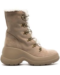 Moncler - Resile Trek Suede Boots - Lyst