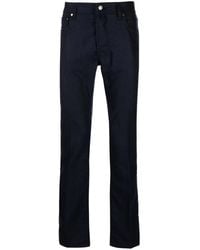 Jacob Cohen - Bard Slim-Cut Flannel Trousers - Lyst