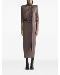 Mugler - Scarf Draped Dress - Lyst