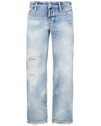 DSquared² - Jenna Faded-Wash Jeans - Lyst