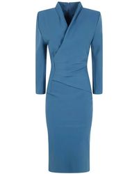 La Petite Robe Di Chiara Boni - Wrap-Style Ruched Midi Dress - Lyst