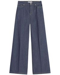 Maison Kitsuné - Jeans A Gamba Ampia A Vita Alta - Lyst