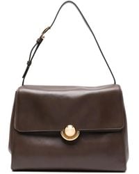 Furla - Domus Circular-Detail Leather Shoulder Bag - Lyst