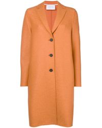 Harris Wharf London Abrigo con botones - Naranja