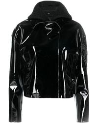 1017 ALYX 9SM - High-Shine Pvc Cropped Moto Jacket - Lyst