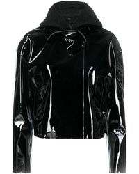 1017 ALYX 9SM - High-Shine Pvc Cropped Moto Jacket - Lyst