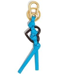 Bimba Y Lola - Heart-Embellished Leather Keyring - Lyst