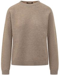 Fabiana Filippi - Waffle-Knit Long-Sleeve Sweater - Lyst