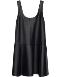 Stand Studio - Thalia A-Line Leather Mini Dress - Lyst