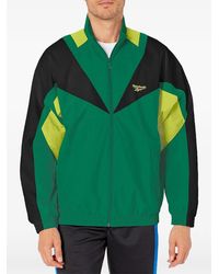 Reebok - Logo-Embroidered Bomber Jacket - Lyst