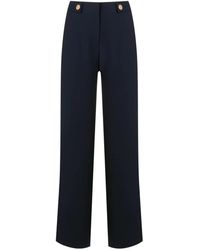 Giorgio Armani - High-Waist-Hose Mit Geradem Bein - Lyst