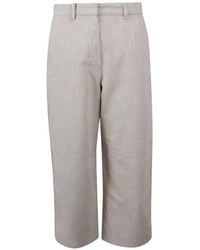 Max Mara - Seam-Detail Straight Trousers - Lyst
