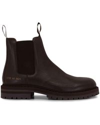 Common Projects - Ankle Leather Boots - Lyst