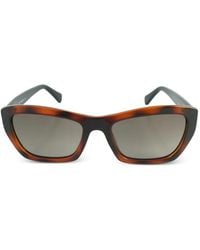 Ferragamo - Rectangle-Frame Sunglasses - Lyst